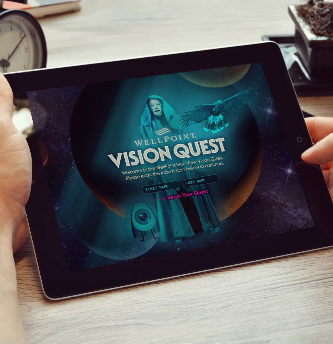iPad e-learning app for vision insurance